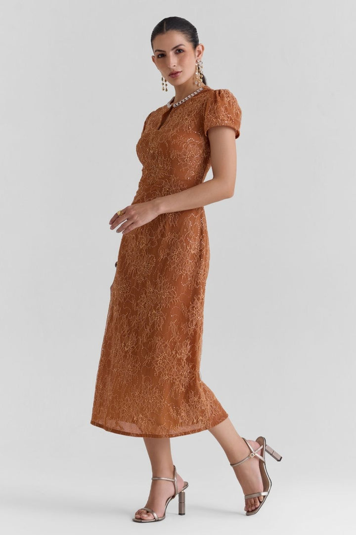 Meadow Lace Midi Dress