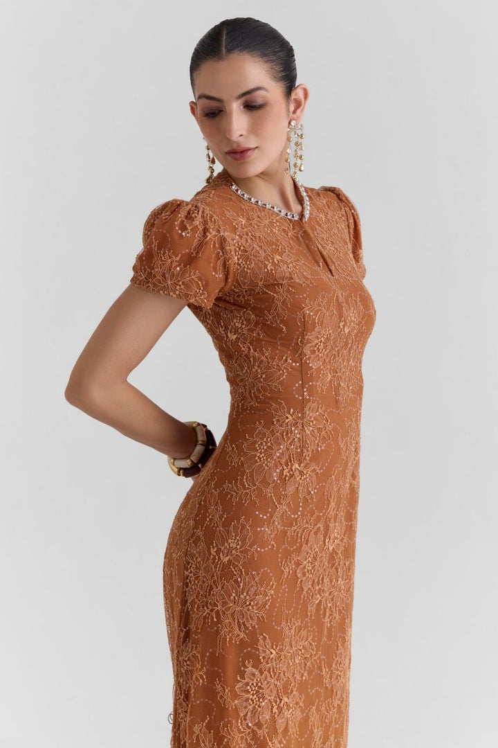 Meadow Lace Midi Dress