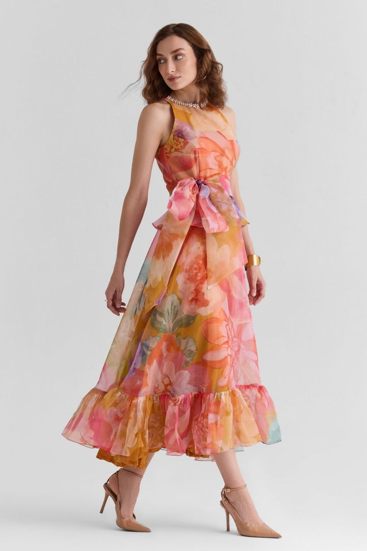 Serena Organza Ruffled Dress