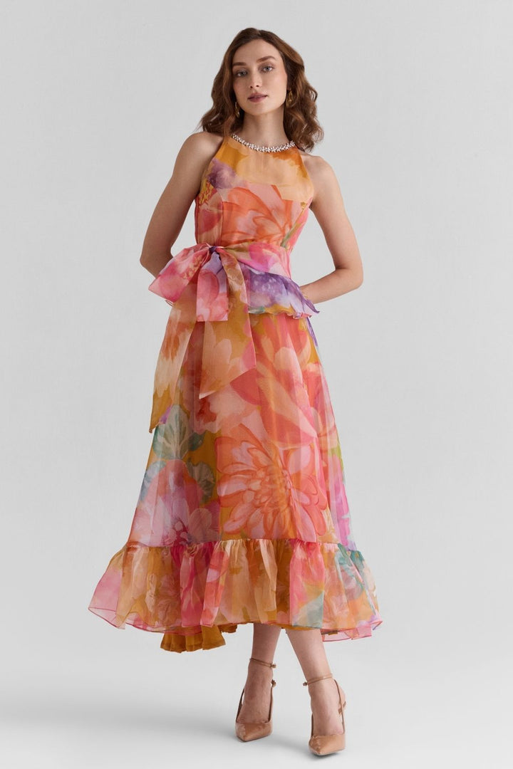 Serena Organza Ruffled Dress