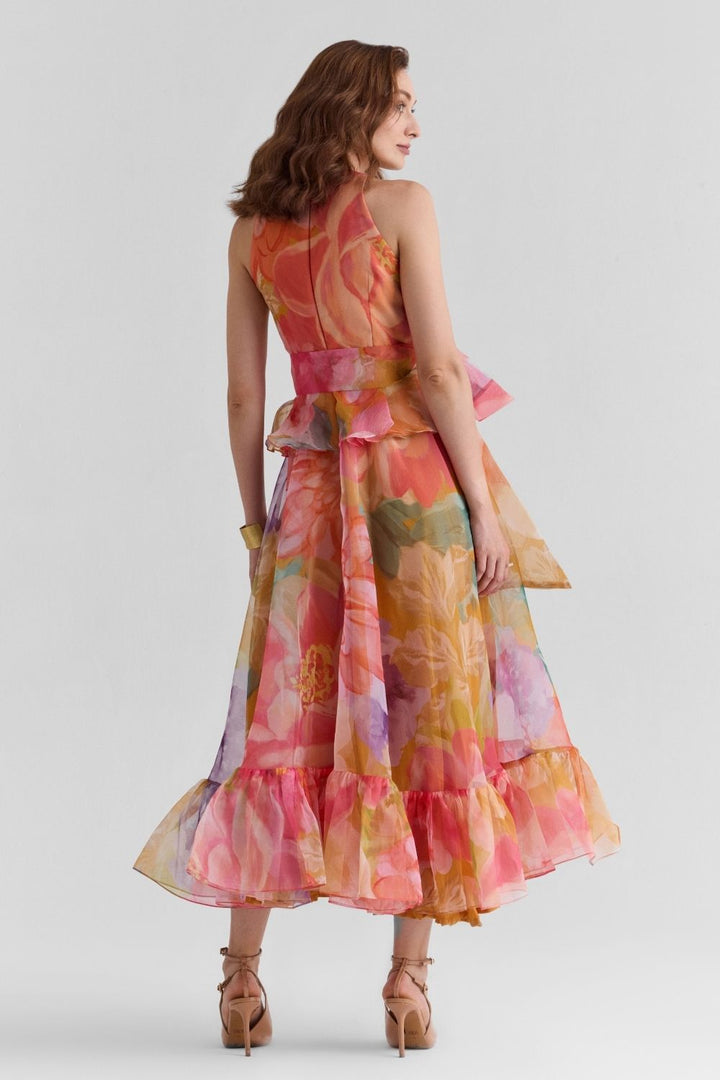 Serena Organza Ruffled Dress