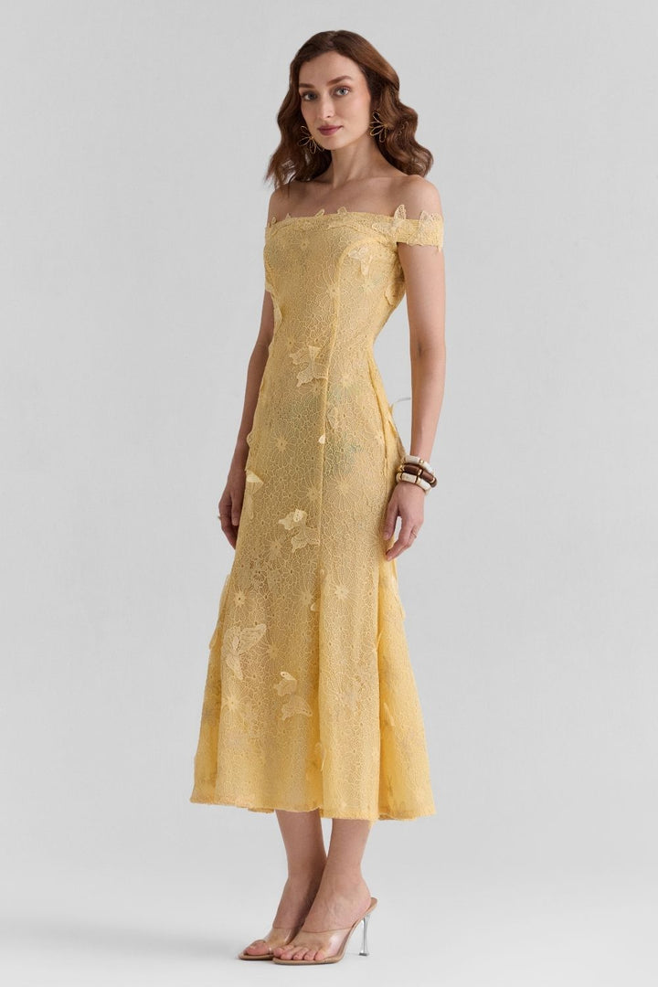 Saphira Lace Midi Dress