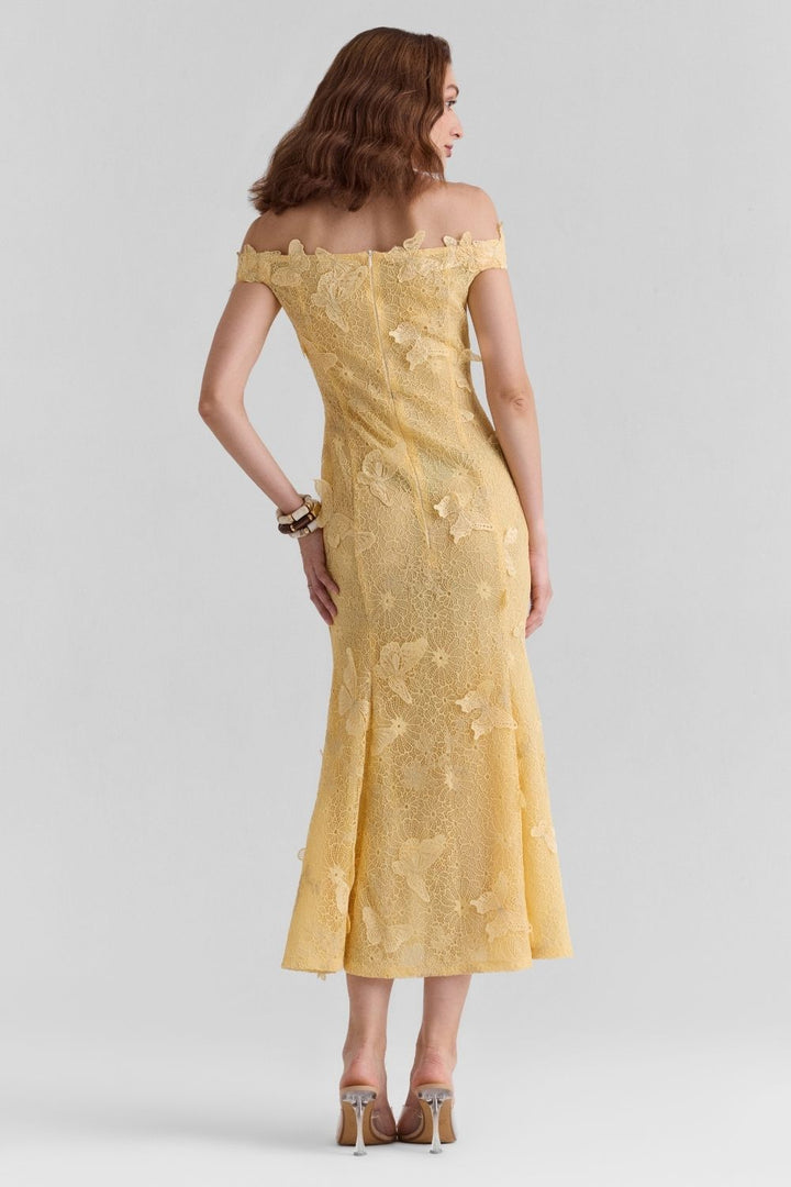 Saphira Lace Midi Dress