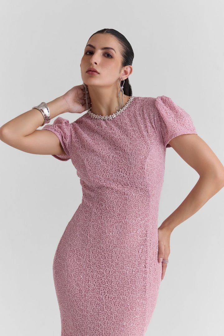 Amara Lace Midi Dress