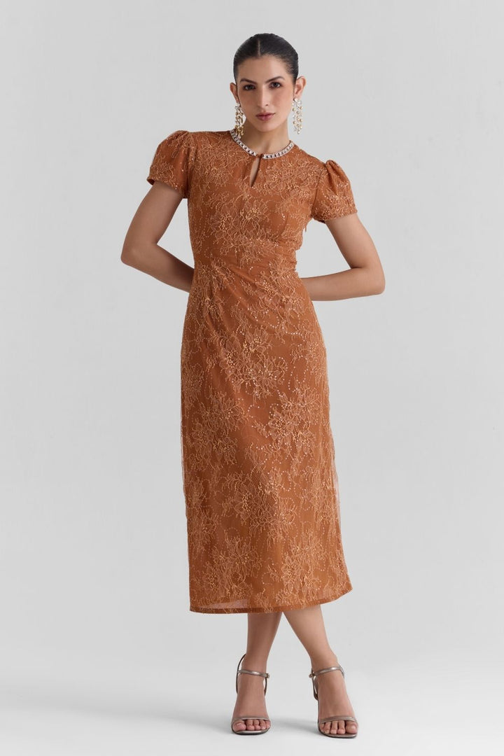 Meadow Lace Midi Dress