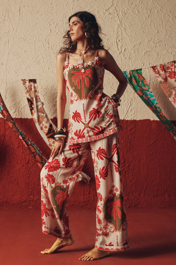 Desert Rhythm Top And Pants Set - Zabella