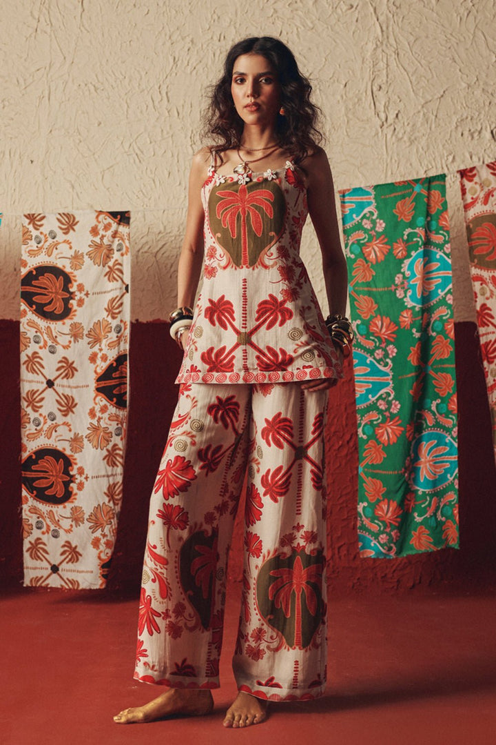 Desert Rhythm Top And Pants Set - Zabella