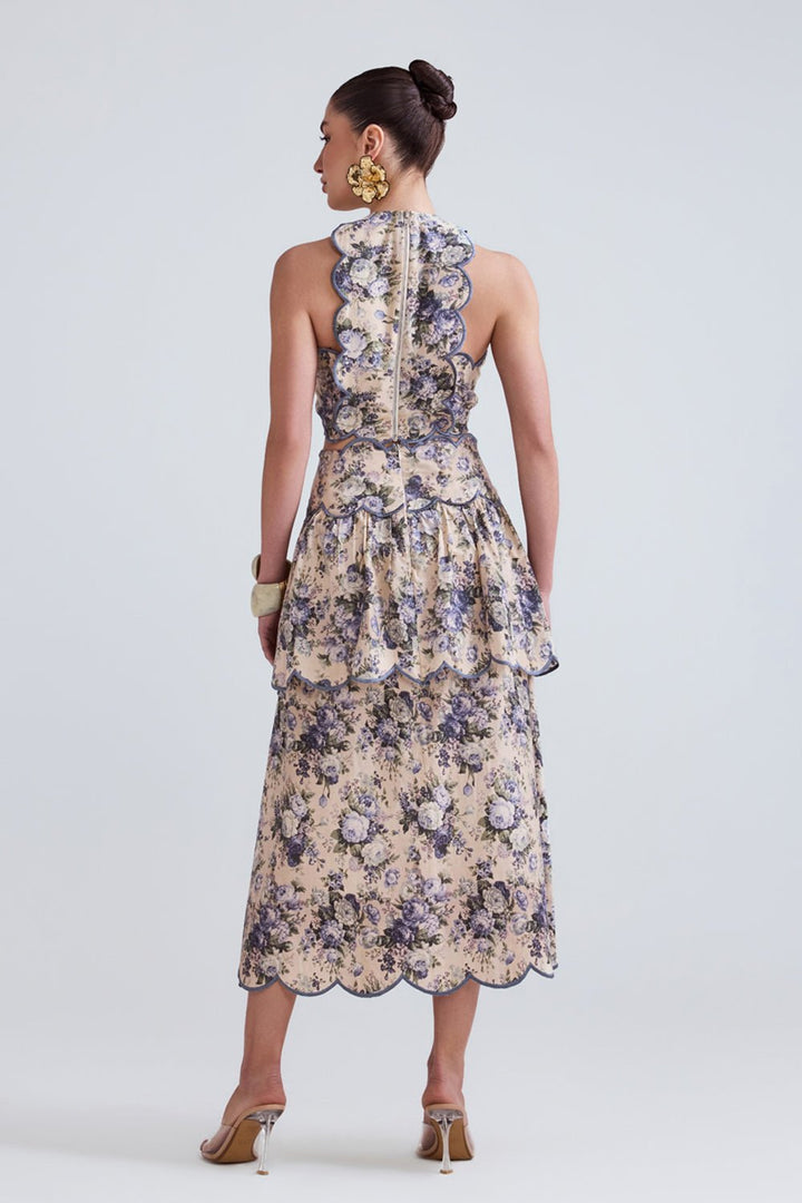 Eden Floral Top and Skirt Set - Zabella