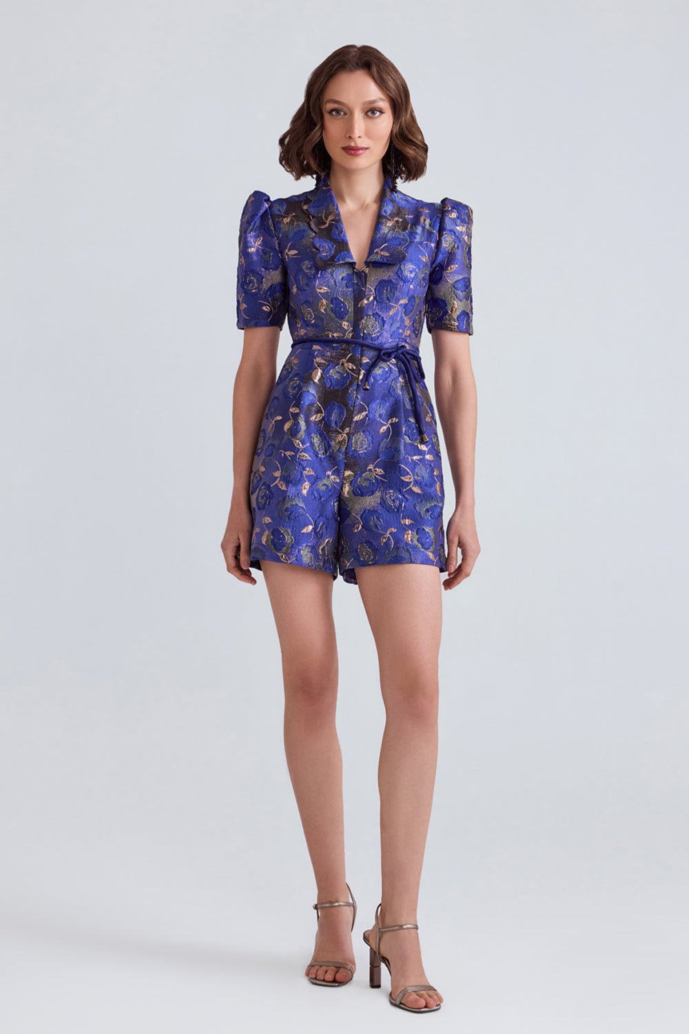 Elda Jacquard Playsuit - Zabella