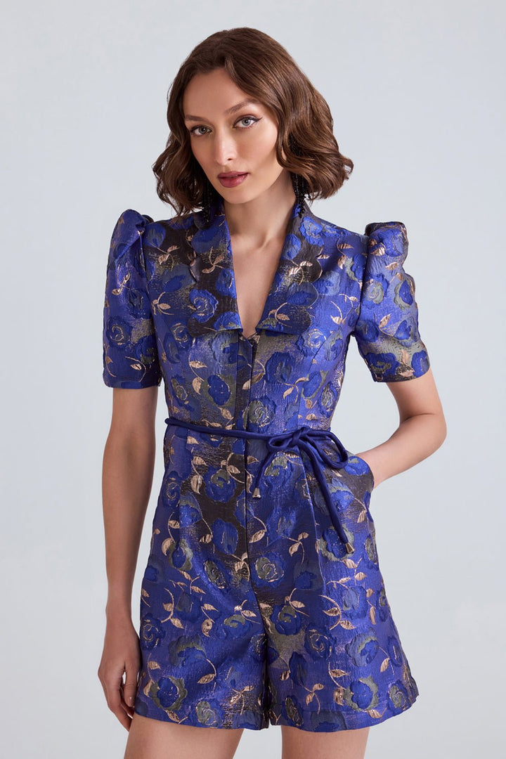 Elda Jacquard Playsuit - Zabella