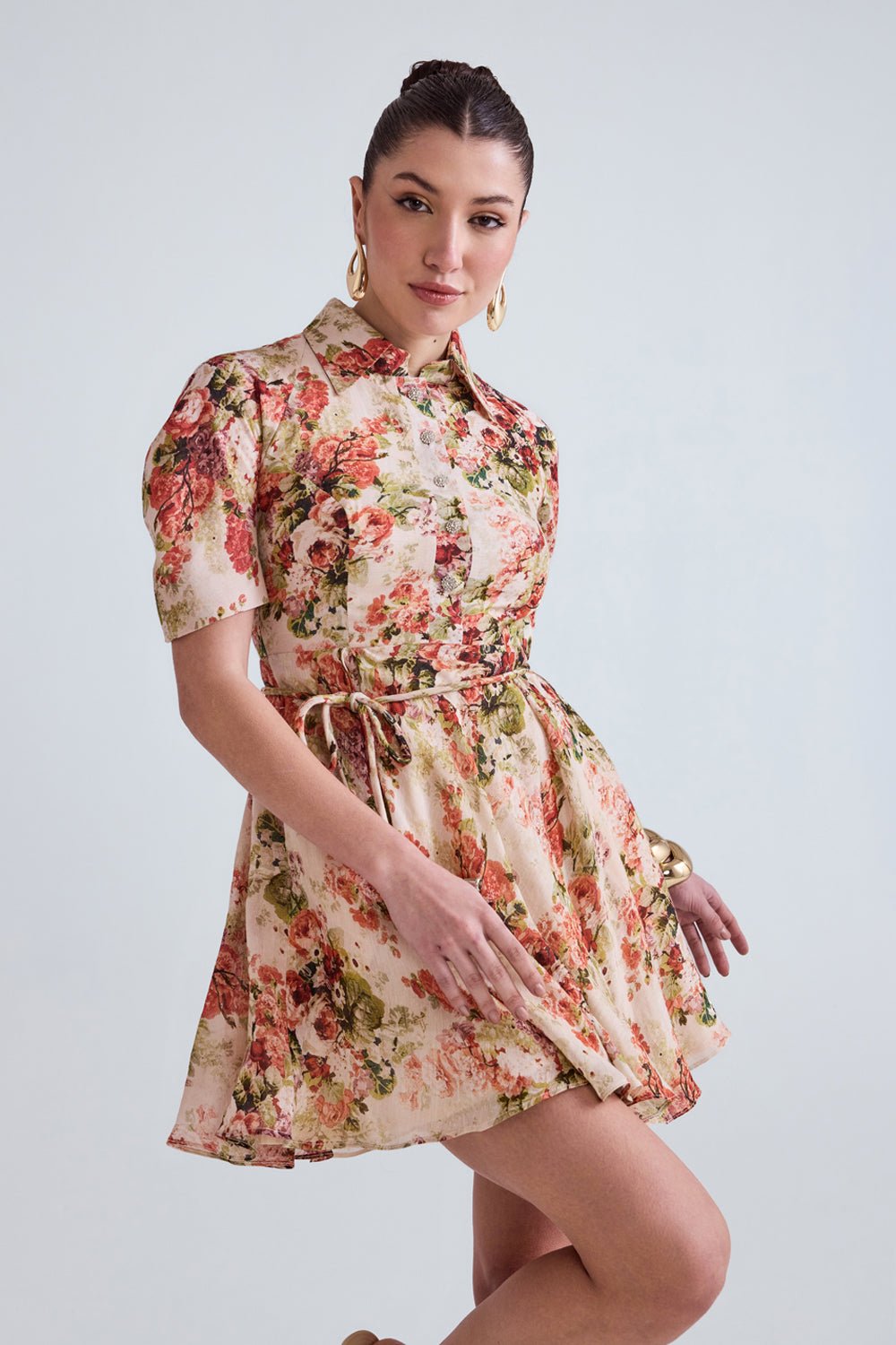 Jane Floral Mini Dress - Zabella