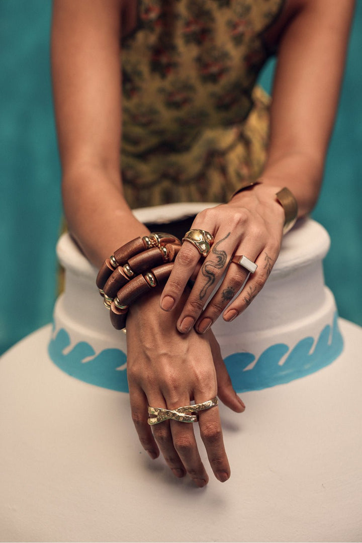 Lush Linen Scalloped Skirt & Top Set - Zabella