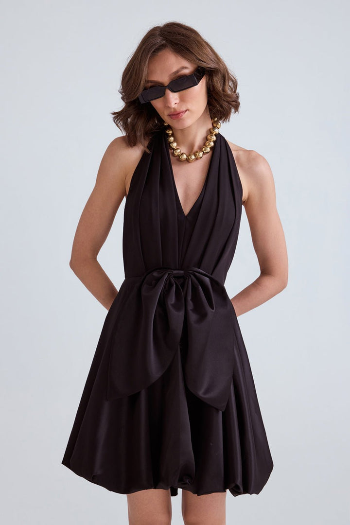 Napa Bow Mini Dress - Zabella