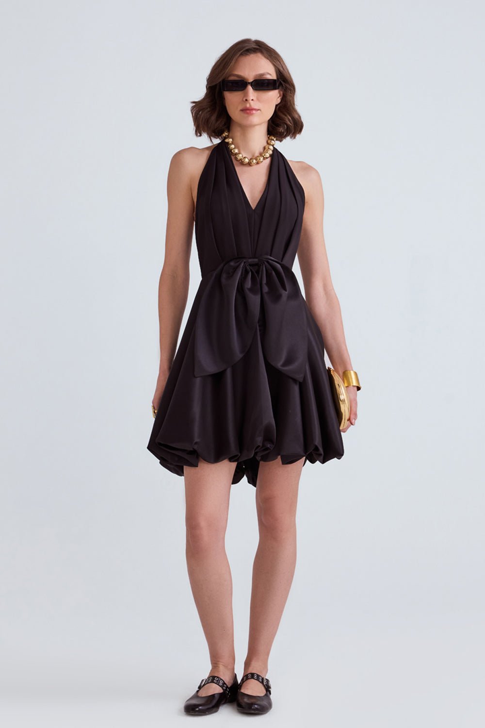Napa Bow Mini Dress - Zabella