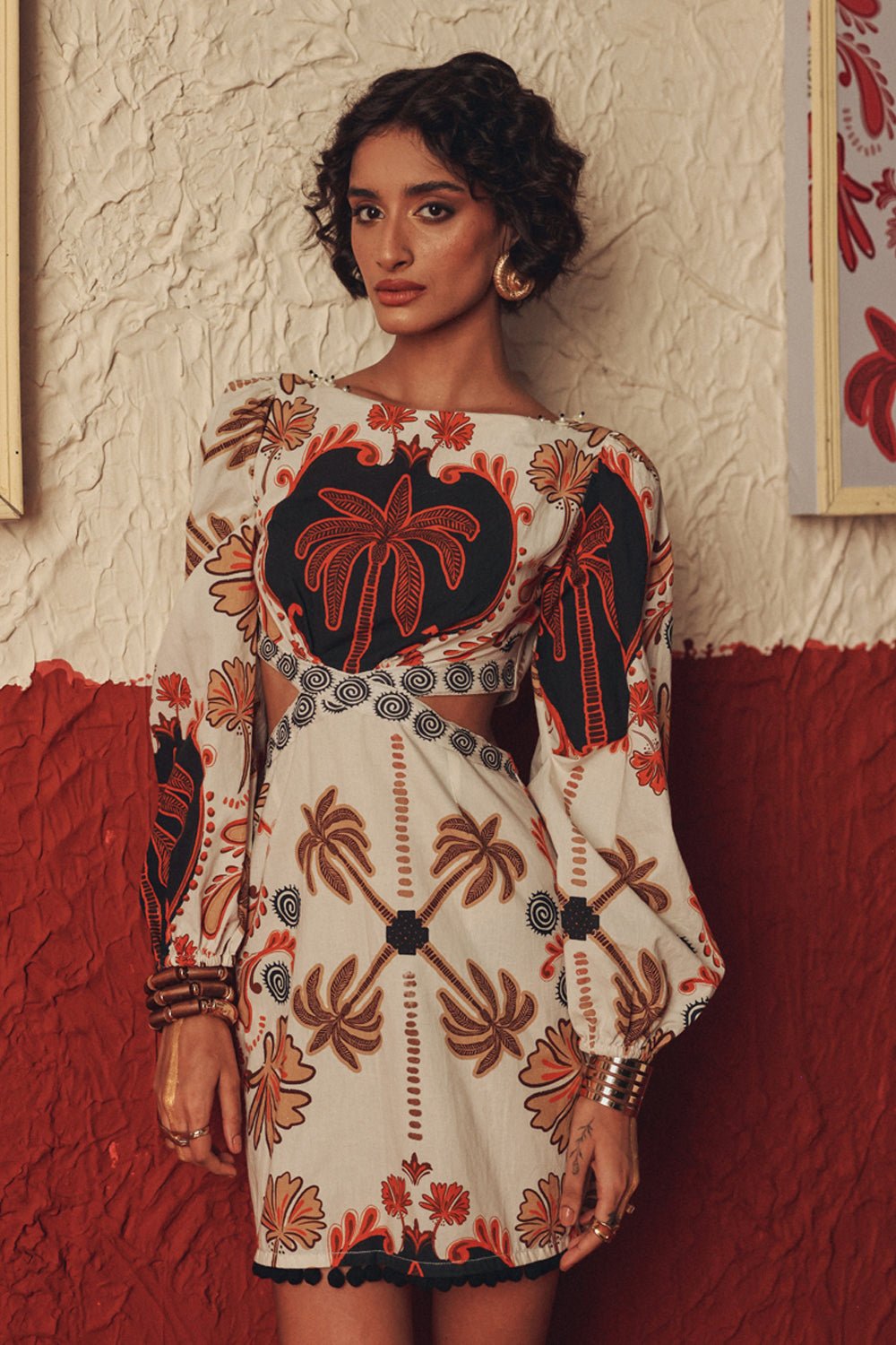 Sandswept Handcrafted Mini Dress - Zabella