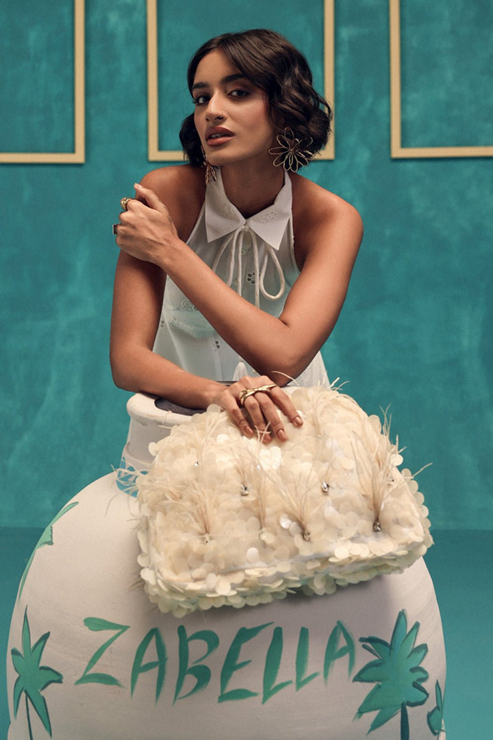 Sierra Cutwork Midi Dress - Zabella