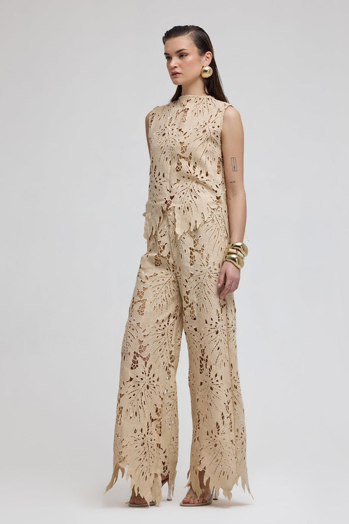 Venice Beige Lace Co - ord Set - Zabella