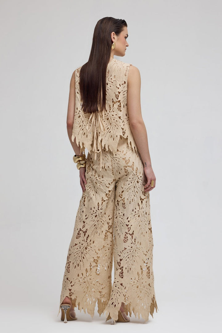 Venice Beige Lace Co - ord Set - Zabella