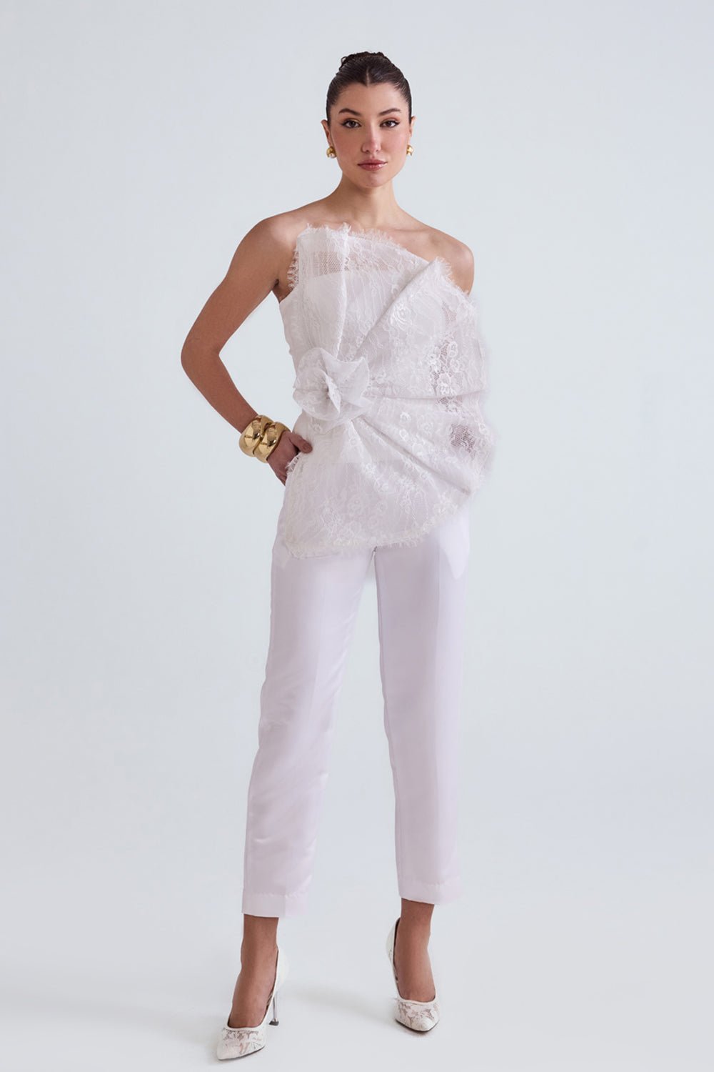 Vera Lace Structured Top - Zabella