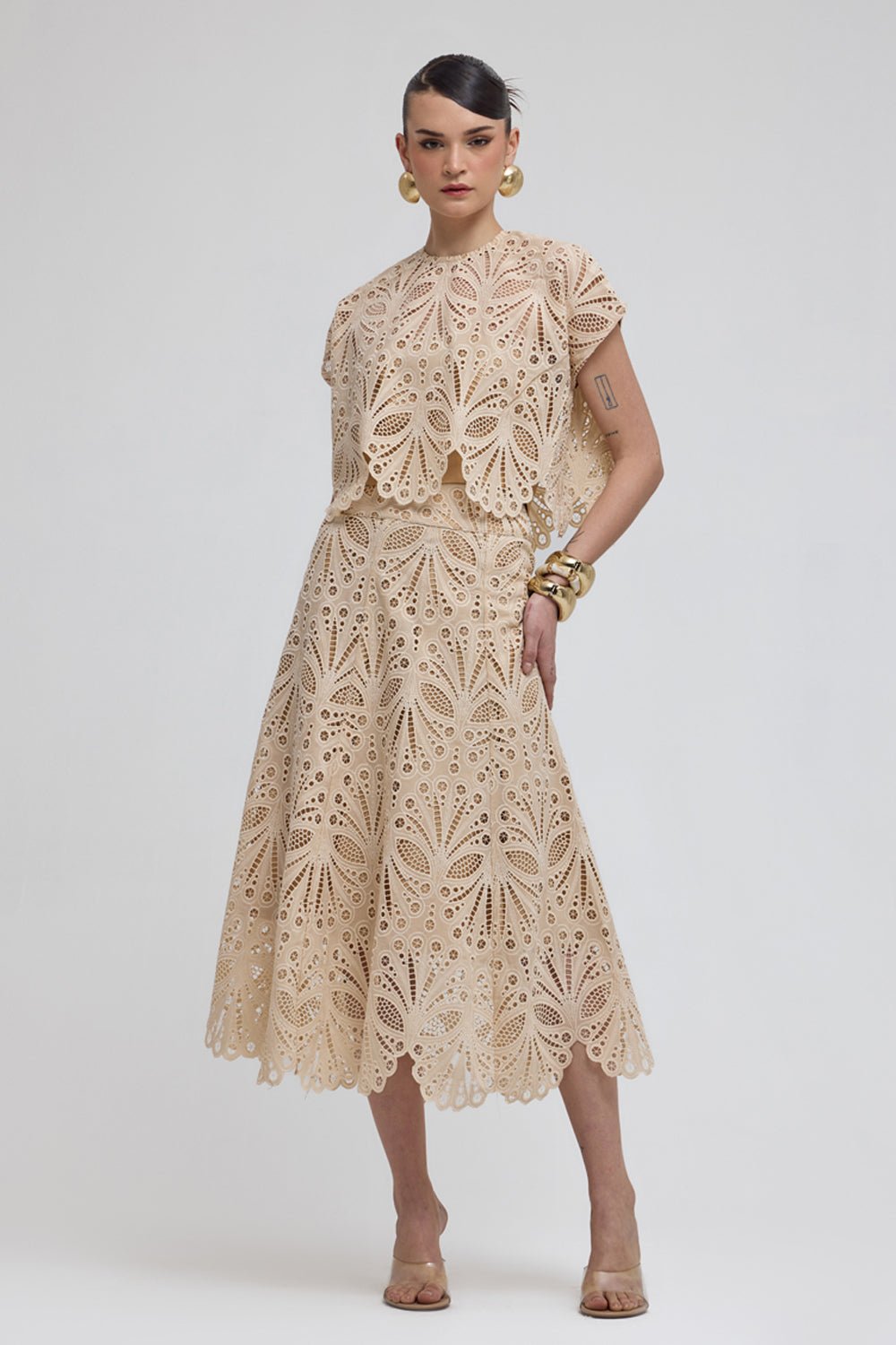 Vienna Lace Skirt Set - Zabella