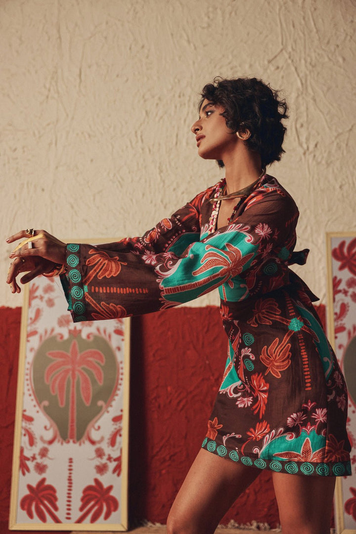 Wanderfolk Handcrafted Mini Dress - Zabella