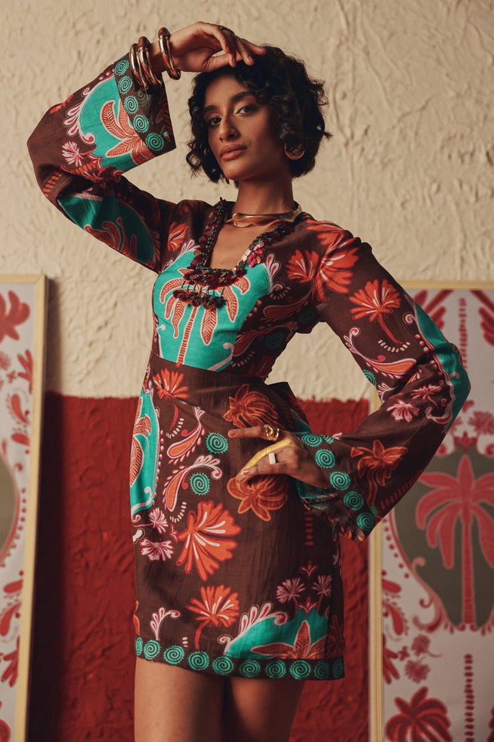 Wanderfolk Handcrafted Mini Dress - Zabella